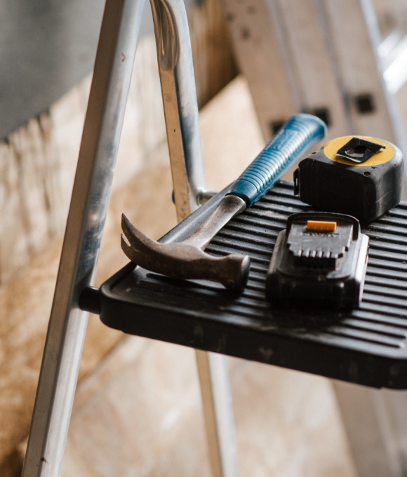 Outils dans un garage